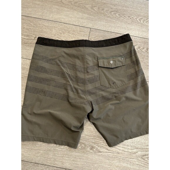 Linksoul Hybrid Shorts Mens 36 Green Gray Lightweight Swim Trunks Golf Preppy - Picture 8 of 9